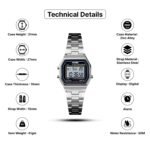 Skmei 1415 - Women Digital Stainless Steel Water Resistant - silver - Image 4