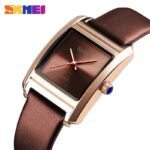 SKMEI - 1432 - Women Luxury Leather Quartz Watch - BROWN - Image 2