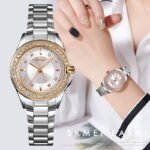 SKMEI - 1534 - Women Water Resistant Diamond Quartz Watch - rose gold/silver - Image 7