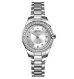 SKMEI - 1534 - Women Water Resistant Diamond Quartz Watch - silver - Image 2