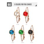 SKMEI - 1805 - Women Stainless Steel Quartz Waterproof Bracelet - black - Image 6