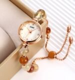 SKMEI - 1983 - Women Bracelet Design Stainless Steel Watch - coffee