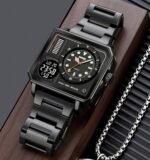 SKMEI - 2025 - LED Backlight Large Screen Multi-Time Zone Waterproof Watch - Black - Image 2