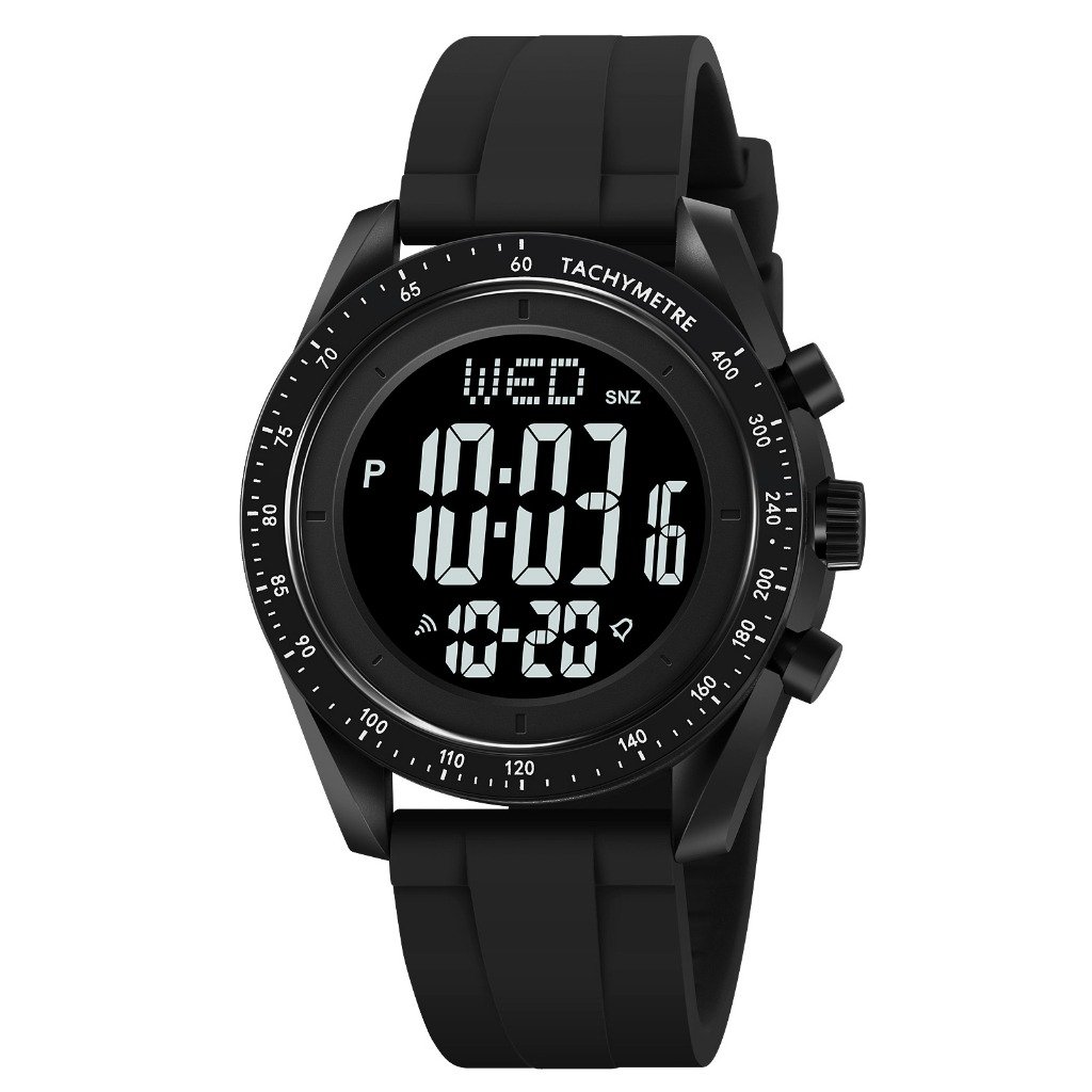 2045 (1) Skmei - 2045- Digital Multifunctional Luminous Waterproof - black/black - Image 1