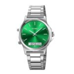 Skmei - 2120 - Electronic Luminous 30m Waterproof - Silver/Green - Image 3