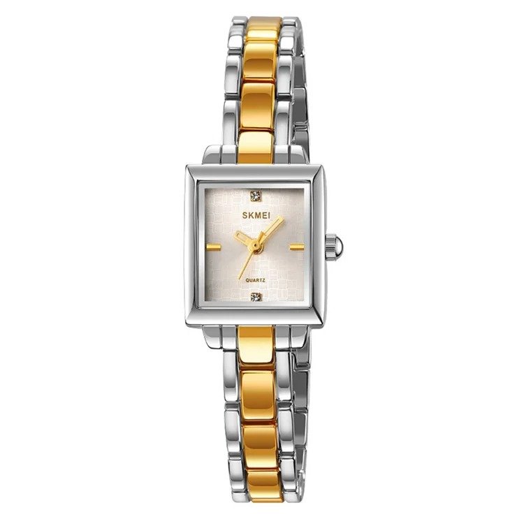 2315 (1) SKMEI - 2315 - Women Vintage Quartz Watch - silver/gold - Image 4