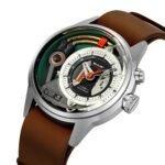 SKMEI - 2333 - Futuristic Analog Watch - silver/black