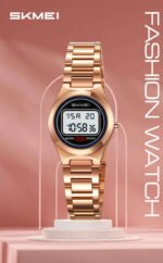 SKMEI - 2334 - Women Digital Stainless Steel Watch - rose gold - Image 4