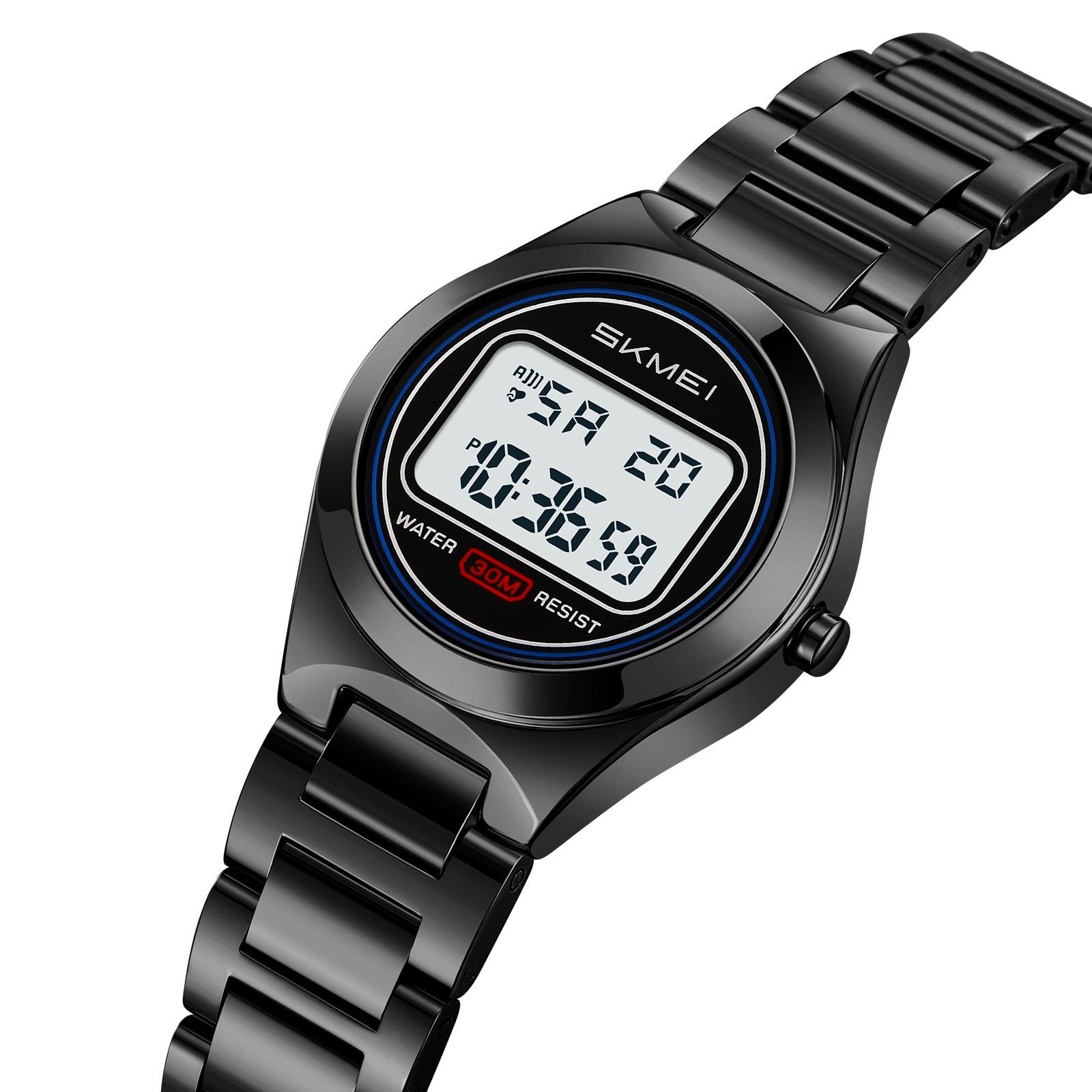 2334 (8) SKMEI - 2334 - Women Digital Stainless Steel Watch - black - Image 1