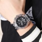 SKMEI - 2426 - High Quality Luxury Watch - white/black - Image 3