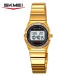 SKMEI - 2446 - Women Digital Stainless Steel Watch - gold - Image 5