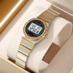 SKMEI - 2446 - Women Digital Stainless Steel Watch - gold/silver - Image 4