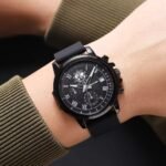 SKMEI - 2468 - Luxury Analog Quartz Chronograph Watch - black/black-black - Image 2