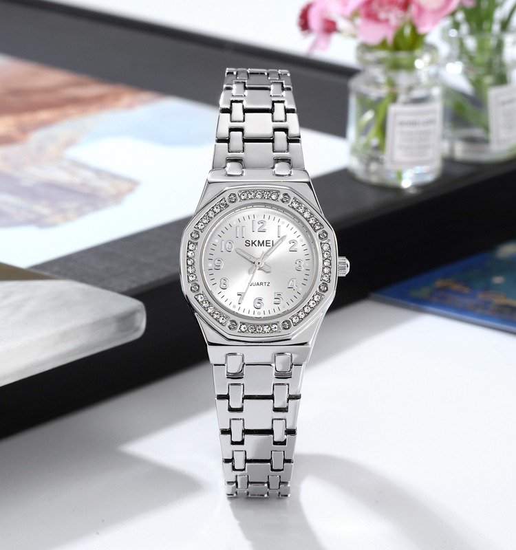 2508 (1) SKMEI - 2508 - Women Stainless Steel Luxury Watch - silver - Image 4