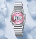 SKMEI - 2521 - Women Digital Stainless Steel Watch - silver/pink