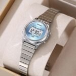 SKMEI - 2521 - Women Digital Stainless Steel Watch - silver/blue - Image 3