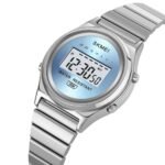 SKMEI - 2521 - Women Digital Stainless Steel Watch - silver/blue