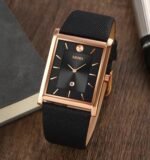 Skmei - 9256 - Genuine Leather Strap Japan Quartz - rose gold/black