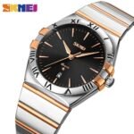 SKMEI - 9257 - Business Stainless Steel Band Men's Watch - rose gold/silver-black (man)