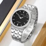 SKMEI - 9372 - High Quality Luxury Watch - Silver/Black - Image 3